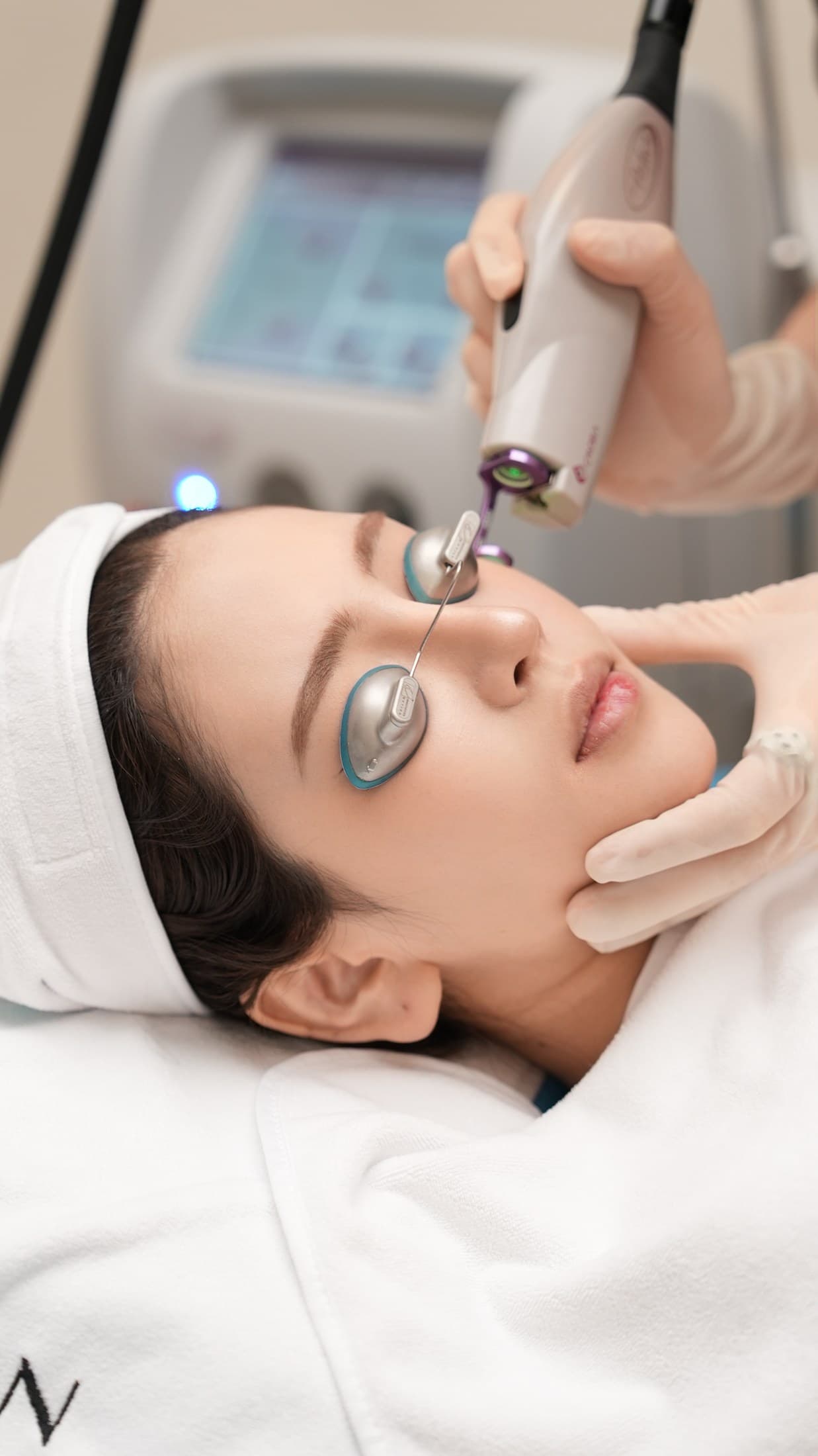 Equipment detail during a treatment