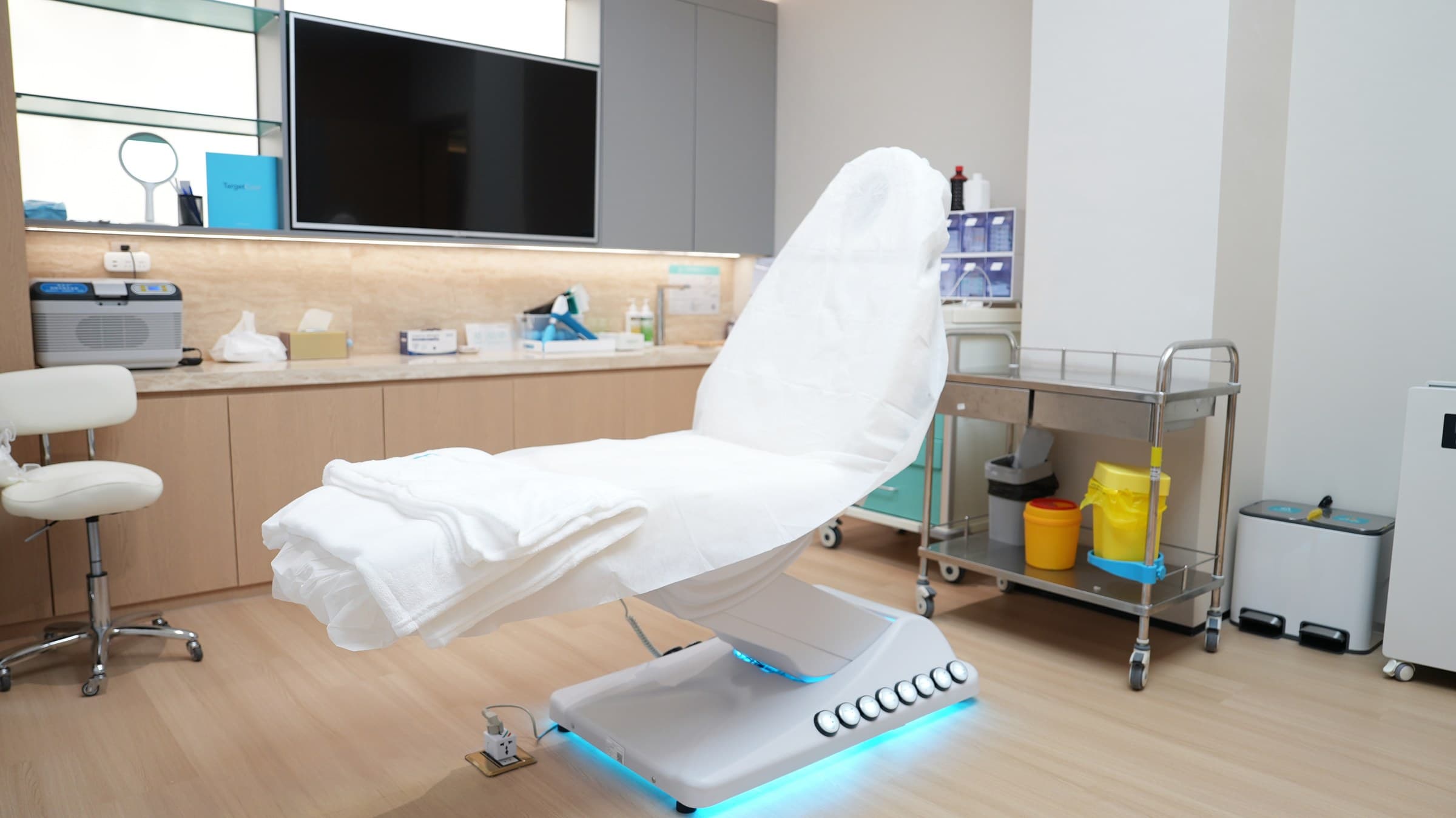 A treatment room at the practice